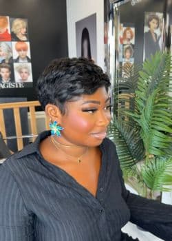Coupe pixie afro — coupe + soins